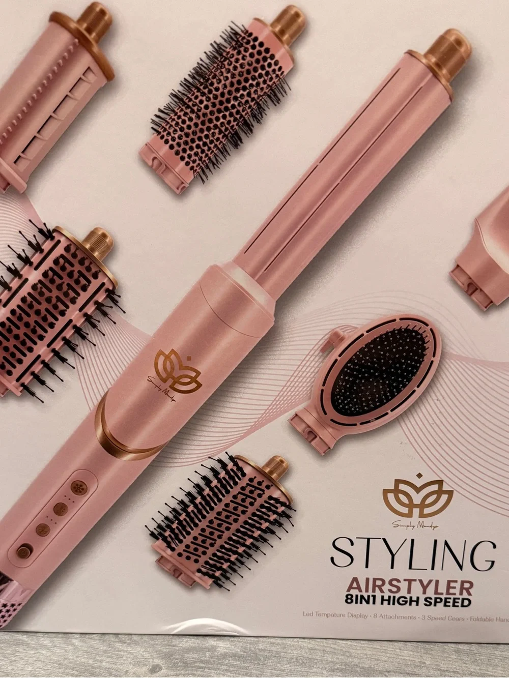 Simply Mandys 8-in-1 High-Speed Airstyler Hair Styling System Brand NEW